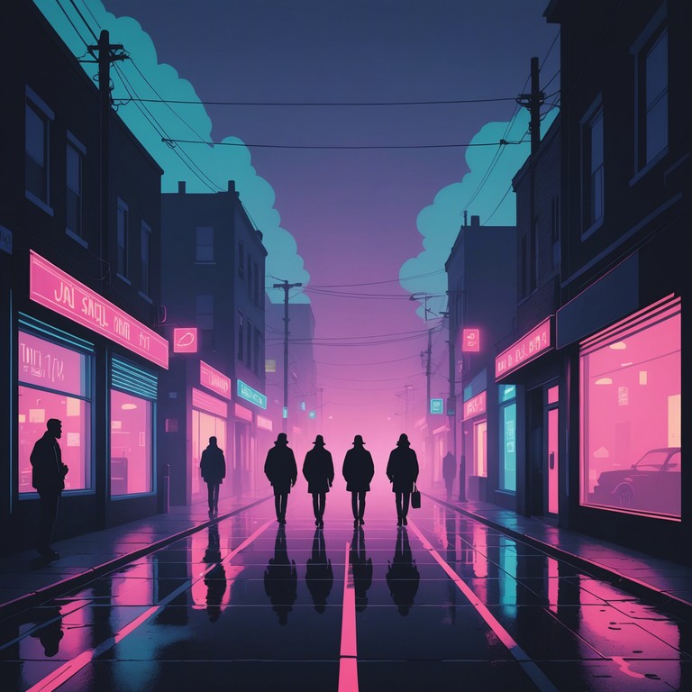 This composition weaves intricate layers of digital synths with shadowy bass undertones, building a sense of suspense and speculative tension that paints a sonic picture of a techno dystopian visionm, great for thematic soundtracks or reflective listening.
