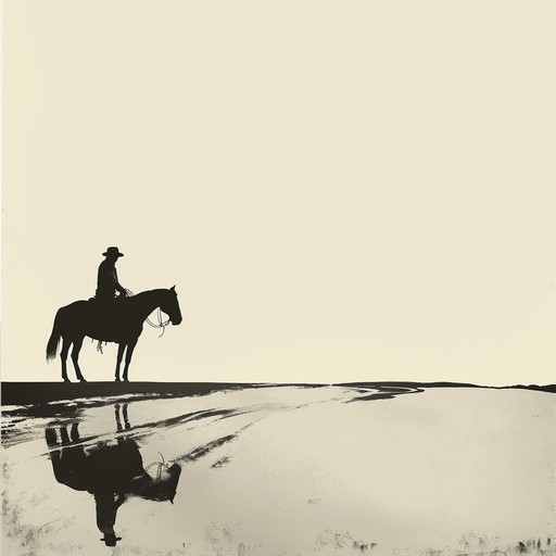 This slow, haunting melody captures the loneliness and sorrow of a cowboy riding through the vast, empty plains. The solo guitar plays a wistful, yearning tune that echoes across the desolate landscape, accompanied by the mournful whistle of the wind. The song evokes images of a lone rider, his heart heavy with untold stories and regrets, as he journeys towards an uncertain future.