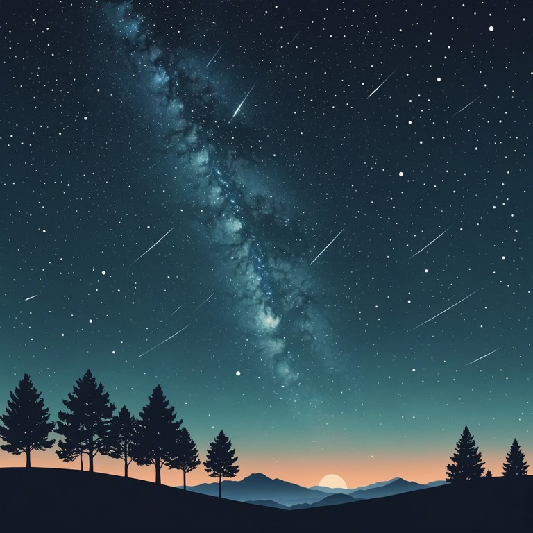 The track seamlessly blends ethereal guitar riffs with a subtle rhythmic stronghold, creating a soundscape that feels as expansive and limitless as the universe itself. Designed to transport the listener through the serene vastness of space, the song stimulates a reflective and tranquil journey through starlit skies.