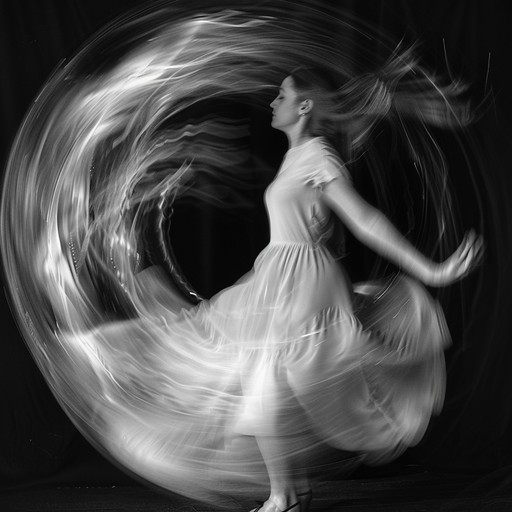 A delicate and enchanting instrumental piece featuring the soft pattering of ballet shoes gently twirling and leaping across the stage, evoking the elegance and beauty of a ballerina's dance. The melody flows with fluid movements, capturing the gracefulness of each pirouette and grand jeté.