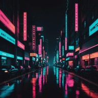 sultry beats under a neon glow.