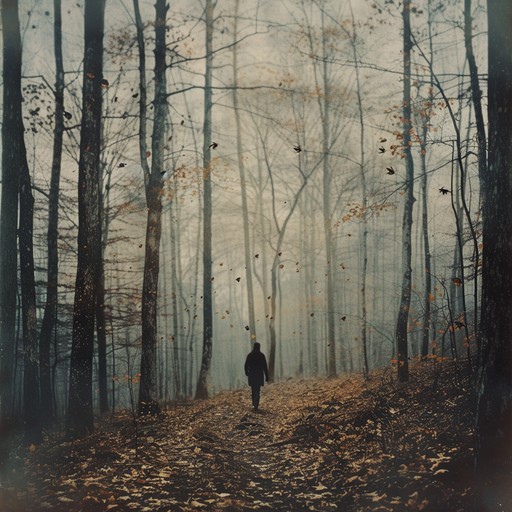 This song evokes the tender melancholy of a solitary stroll through a forest in autumn, capturing the delicate emotions of the past with the soft strumming of an acoustic guitar and subtle ambient layers.