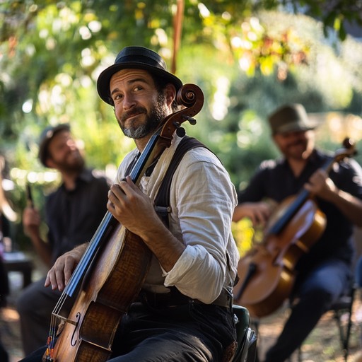 An energetic instrumental klezmer piece featuring traditional eastern european melodies and lively dance rhythms, evoking a joyful celebration in a vibrant community gathering