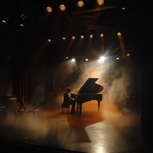 Imagine stepping into a smoky cabaret during the midnight hour as velvety smooth melodies envelop the room. The soulful piano sets the scene for an evening of intimate and touching performances. This instrumental piece is designed to trace the deep emotions of longing and passion, encapsulated in the cabaret's dim lights and nostalgic air.