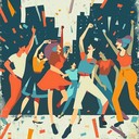 exciting instrumental with dynamic beats, electrifying city vibes