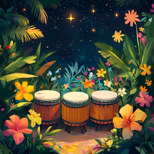 A captivating instrumental mambo track blending vibrant exotic rhythms with mystical melodies, drawing listeners into a magical caribbean dance experience.