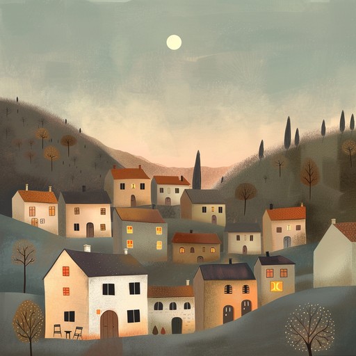 This polka composition brings to life the charm of an evening village wander, blending delicate accordion harmonies with understated rhythmic support, perfect for setting a relaxed and peaceful mood.