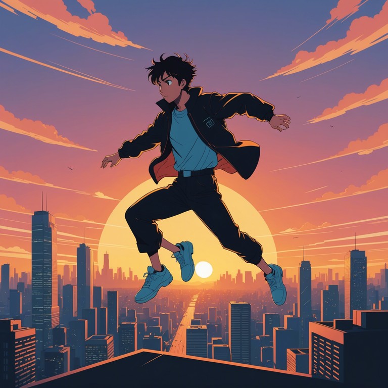 This piece captures the spirit of bravery and exploration, perfect for scenes of triumph and determination in any anime. An empowering composition that leverages sweeping melodic structures to underline heroic endeavors and the journey of protagonists facing their destinies. It builds from gentle introspective moments to grand climactic crescendos, reflecting the evolution of the characters from doubt to heroism.