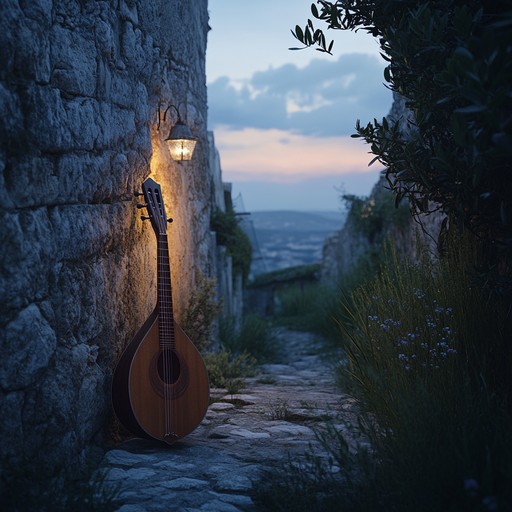 A tranquil instrumental piece featuring the lute, melding the melodies of medieval troubadours with modern chill elements, creating a serene soundscape that evokes nostalgia and inner peace.