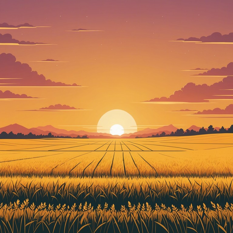 This composition captures the essence of the wide open fields and the intimate emotions of heartland stories. It weaves a tapestry of nostalgic tales, where every strum reflects lost loves and newfound hopes. The music is centered around the warm tones of an acoustic guitar, evoking a cozy, reflective atmosphere that comforts just as much as it inspires.