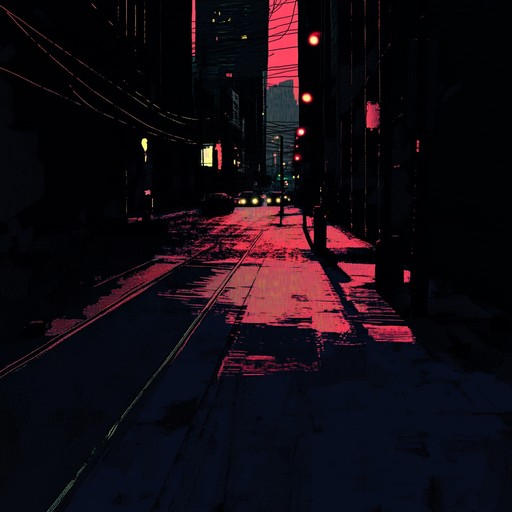 An instrumental soul piece featuring edgy electric guitar riffs, fused with deep soulful rhythms, evoking the atmosphere of a city at midnight where shadows dance and secrets unfold