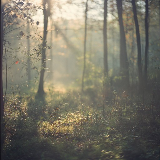 This instrumental piece captures the serene harmonies of folk rock with an ethereal twist. Gentle acoustic guitar strums weave through lush soundscapes, invoking images of a sunlit forest glistening with morning dew. The melodies transport listeners into a whimsical daydream, blending soft rock rhythms with folk's intimate storytelling vibes.