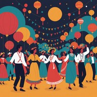 joyful blend of multicultural musical elements