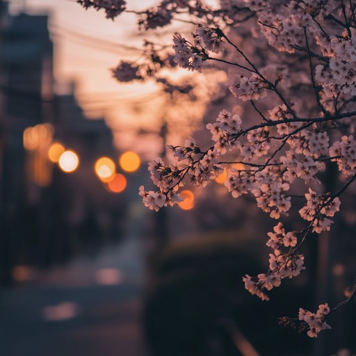 The music paints a picture of calm tokyo evenings with subtle synths and koto melodies, perfect for relaxation.