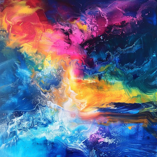 An instrumental piece that captures the essence of colors through music. Each hue is represented by a unique melody and harmony, blending together to create a vibrant soundscape. The composition takes the listener on a journey through a spectrum of emotions, from the warmth of red to the coolness of blue, and everything in between.