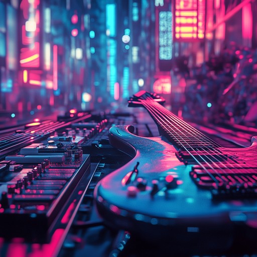 Capturing the essence of a cybernetic future, this track fuses electrifying guitars with robotic synths to create a unique, dynamic, and gripping adventure