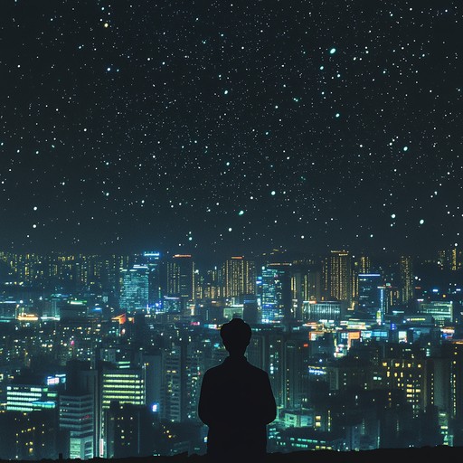 An instrumental k pop track blending soft synths and delicate melodies to create a dreamy journey through neon lit nocturnal visions, evoking nostalgia and wonder
