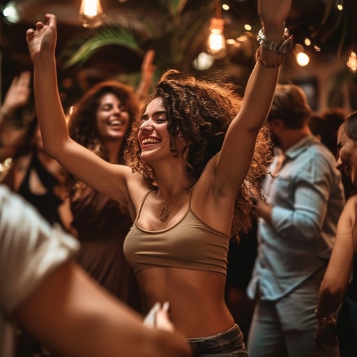 Imagine a high society ballroom in sofia, where modern beats meet elegant traditional dances, creating an atmosphere filled with festivity and graceful energy. This song is a perfect companion for a night of refined partying and cultural appreciation.