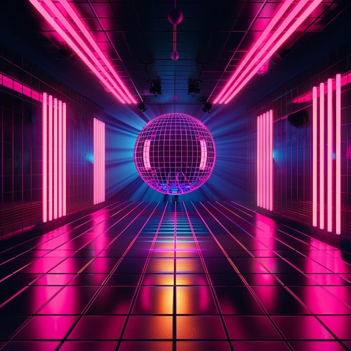 This lively disco instrumental features a pulsing four-on-the-floor beat, funky guitar riffs, and shimmering strings that evoke the glamour and excitement of a 1970s disco club. The track builds in intensity, with dynamic horn stabs and soaring orchestral flourishes adding to the sense of euphoria and release on the dance floor.