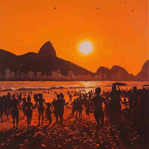 This track captures the essence of a lively ipanema night, filled with the sounds of samba rhythms blending with modern funk undertones, creating a perfect soundtrack for a joyful beachside evening in rio de janeiro