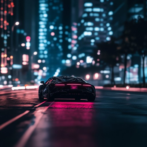 Immerse in the exhilarating sound of high speed night racing with pulsating rhythms and adrenaline pumping beats designed to accompany the blur of city lights and endless roads. The music mirrors the intense focus and heightened senses experienced during a high stake, nocturnal race through a metropolis.