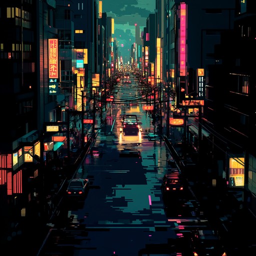 An aggressive lofi track featuring intense beats and chaotic ambient urban textures, reflecting the tumultuous essence of a sleepless city night. Perfect for evoking late night adrenaline and urban mystique.