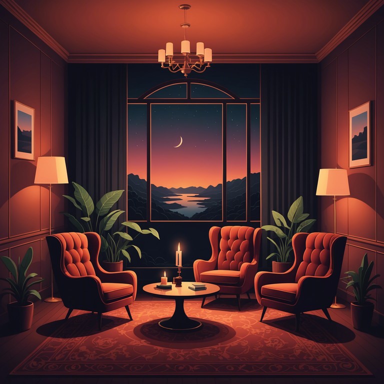 A smooth saxophone leads this mysteriously sultry track, perfectly crafted for a night time listening session or a subdued lounge atmosphere. The music offers a haunting backdrop that weaves through themes of secrecy and allure, inviting the listener on a journey through the shadows of the evening.