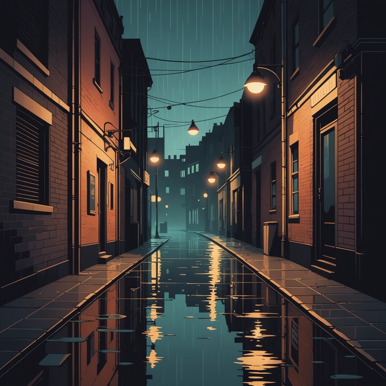 A track that captures the essence of urban night life through enigmatic sounds and the echo of distant traffic, mingling with a pulsating garage beat. The music evokes the feeling of wandering through shadowy cityscapes, with a melodic undertone that suggests both intrigue and the unknown.