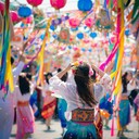 joyful beats create a festive, carefree street dance atmosphere