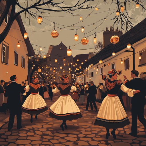 A spirited instrumental polka piece featuring lively accordion melodies that evoke the joy and energy of traditional street dances on poland's cobblestone streets. The upbeat rhythms and playful tunes capture the essence of festive gatherings and communal celebrations, inviting listeners to dance along.