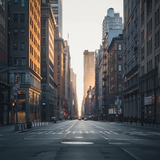 Envision the soft hues of dawn gently illuminating broadway, bringing warmth to its busy pavements, as the city stirs softly into a new day. The music is enriched by the gentle, mellow touch of the piano keys, creating a soundtrack for the city’s awakening.