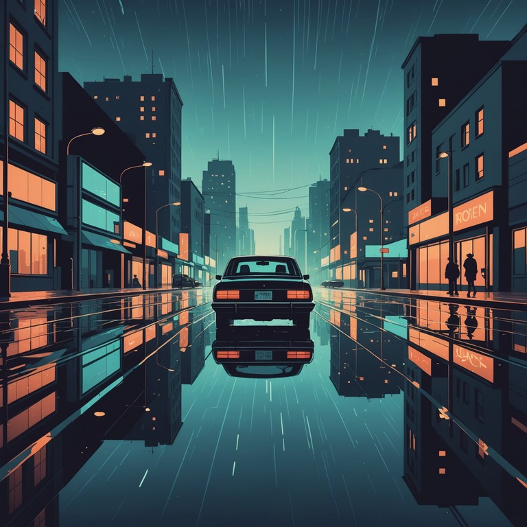 Imagine driving alone, the streets bathed in the neon glow of streetlights and shopfronts. The track mirrors this scene with its immersive synth waves and mellow beats, enfolding the listener in a cocoon of reflective, deep thought enhanced by the evocative phonk rhythms.