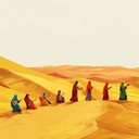 vibrant ethnic beats reflecting desert nomadic life