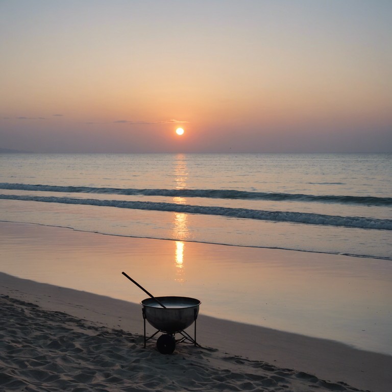 A track that transports the listener to a calm evening by the sea, where the soft hum of the steelpan complements the rhythmic echo of reggae music, offering a rejuvenating and joyful experience.