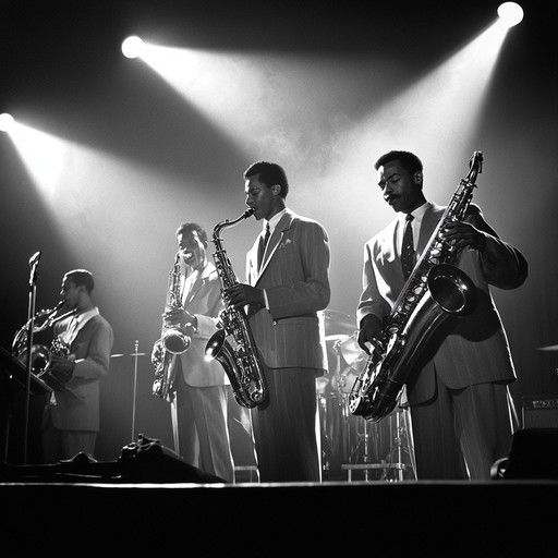 An energetic and bold instrumental piece that captures the essence of 1950s swing music, blending lively brass sections with dynamic percussion to create an uplifting and rebellious atmosphere