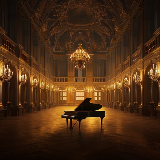 A solo harpsichord gently weaves a melancholic melody reminiscent of quiet evenings in grand baroque halls. The piece invites the listener into a world of introspection and serene reflection, blending intricate ornamentation with soothing harmonies to evoke a sense of peaceful solitude.