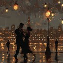 dancing tenderly under twilight, heartwarming summer tango blend