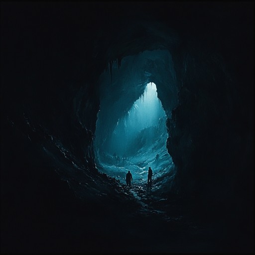 An instrumental piece that immerses the listener in a dark, oppressive atmosphere, filled with unsettling drones and eerie textures that suggest lurking dangers in the unseen abyss.