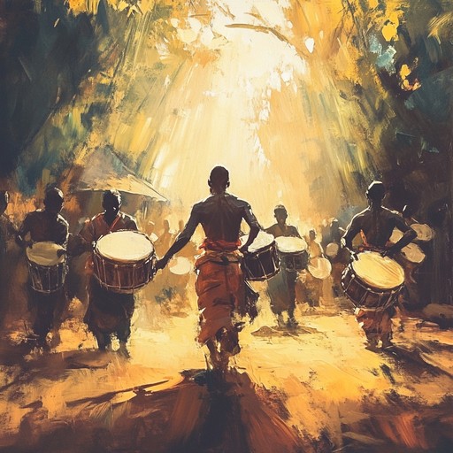 An epic and energetic afrobeat anthem featuring powerful and rebellious rhythms layered with traditional african percussive elements. The track builds up with vibrant drum beats, creating an infectious groove that inspires a sense of resistance and desire for change. Ideal for invoking feelings of empowerment, defiance, and unity in a vibrant, sonic celebration.