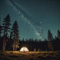 acoustic guitar strums under starlit skies