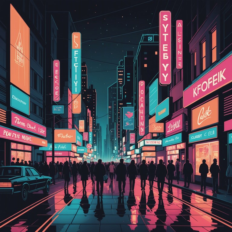 This track captures the essence of a bustling city nightlife with its vibrant beats and lively guitar riffs. The melody carries the energy of neon lights and lively streets, perfect for a soundtrack to city adventures or enthusiastic party scenes.