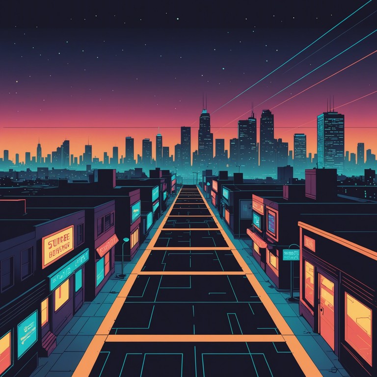 Imagine cruising through a cityscape at night, where the echoes of a synth driven track capture the reflective nostalgia of the 80s era, perfectly complementing the urban neon aesthetics.