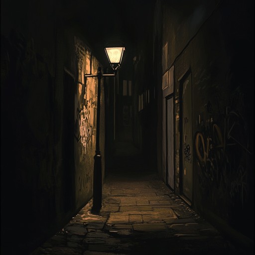 An atmospheric instrumental capturing the essence of a night time city walk, infused with rhythmic southern phonk elements and dark, evolving synth melodies. Gradual build up creates an eerie urban soundscape.