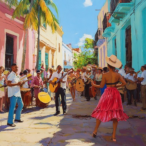 Experience the vibrant sounds of afro cuban music with joyful rhythms and lively percussion, creating an uplifting and festive atmosphere perfect for dance and celebrations.