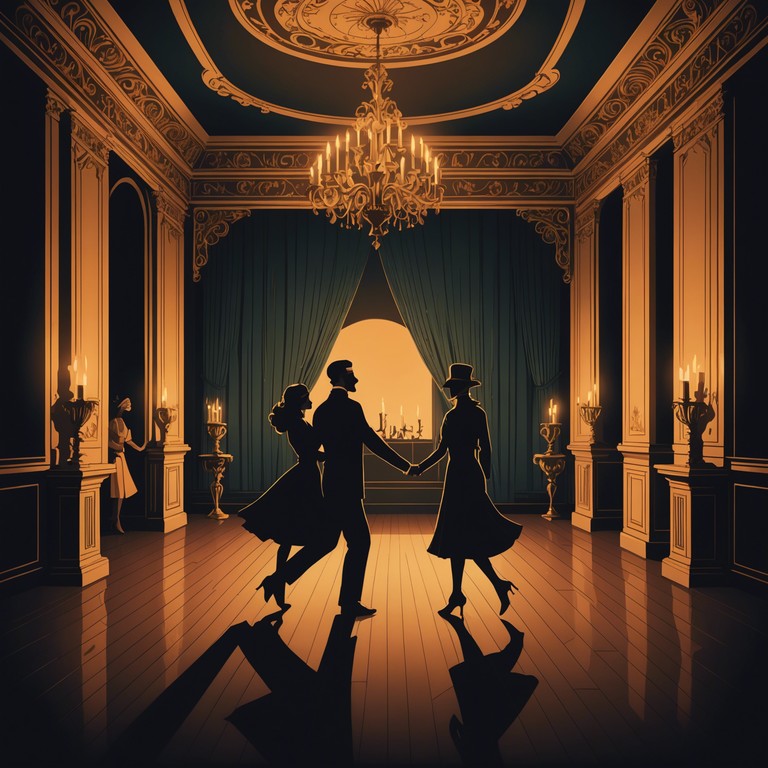 Dive into an enchanted evening where masked dancers swirl to a funky beat amidst the whispers of a secretive vintage cabaret. The sound captures the essence of curiosity and eccentric theatrics, surrounded by hidden eyes behind ornate masks.