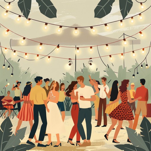 A lively and spirited instrumental, vibrant dance floor delight seamlessly blends disco rhythms with funky undertones. The electric guitar takes center stage, driving the infectious groove, while syncopated synths and bass lines complete the dynamic soundscape. This track is designed to make listeners move and feel good, perfect for parties and energetic gatherings.