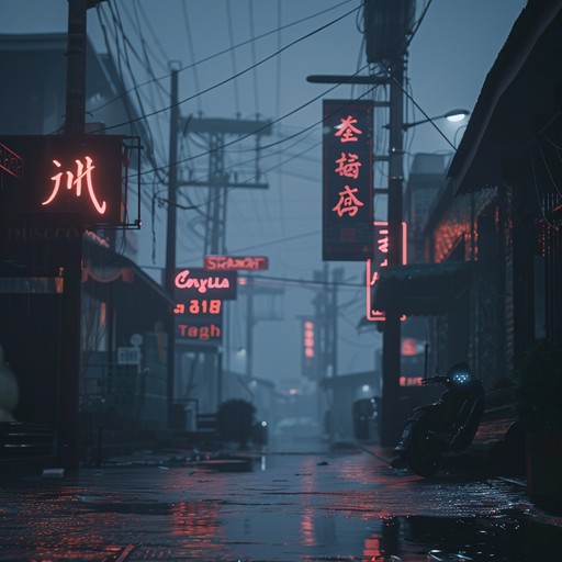 Embark on an introspective journey through misty neon reflections with this melancholic synthpop tune. The ethereal melodies and dreamy undertones create an atmosphere of nostalgia, perfect for quiet, reflective moments.