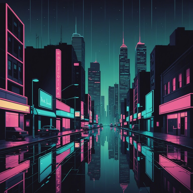 Craft a textured, layered song with soaring melodies combined with gritty electronic beats that depict a futuristic metropolis. Heavy synth and electronic distortions build an atmosphere of tension and anticipation.