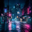 a moody instrumental piece capturing the solitude of empty streets