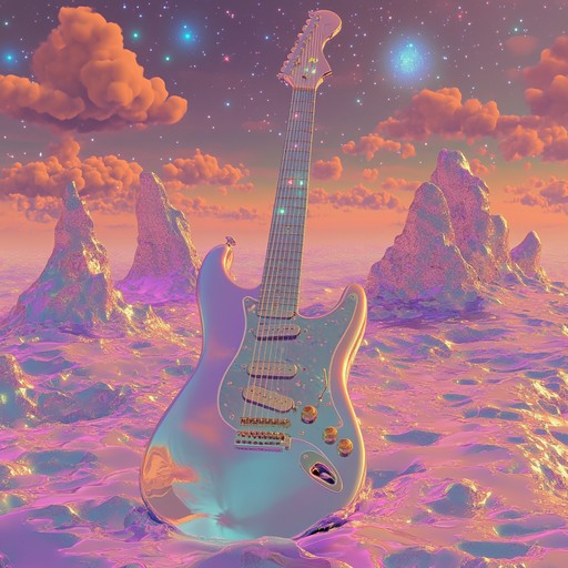 Embark on an energetic galactic adventure with this track, featuring surrealistic guitar work and experimental rock beats. The music paints a vivid picture of space exploration, pushing the boundaries of sound.